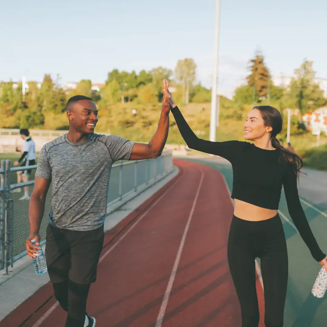 Man and Woman doing exercise